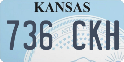 KS license plate 736CKH