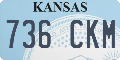 KS license plate 736CKM