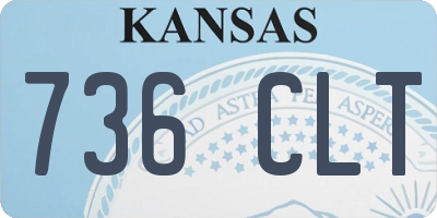 KS license plate 736CLT
