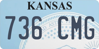 KS license plate 736CMG