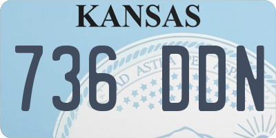KS license plate 736DDN