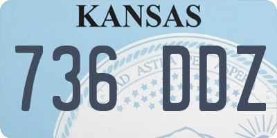 KS license plate 736DDZ