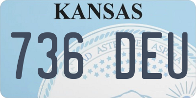 KS license plate 736DEU