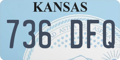 KS license plate 736DFQ