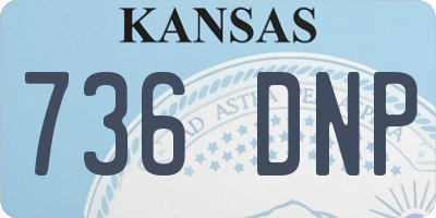 KS license plate 736DNP