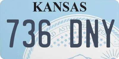 KS license plate 736DNY