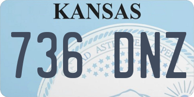 KS license plate 736DNZ