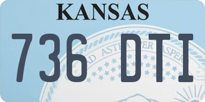 KS license plate 736DTI