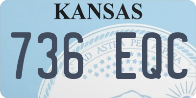 KS license plate 736EQC