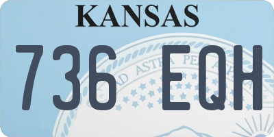 KS license plate 736EQH