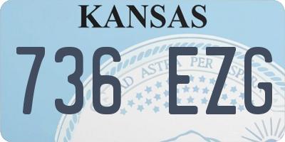 KS license plate 736EZG