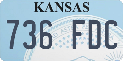 KS license plate 736FDC