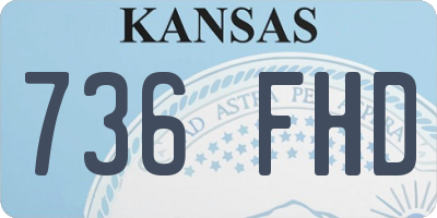 KS license plate 736FHD
