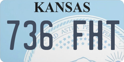 KS license plate 736FHT