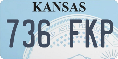 KS license plate 736FKP