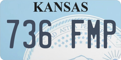 KS license plate 736FMP