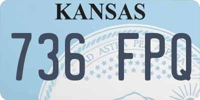 KS license plate 736FPQ