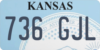 KS license plate 736GJL