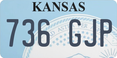 KS license plate 736GJP