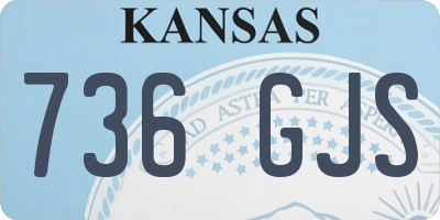 KS license plate 736GJS
