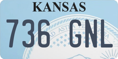 KS license plate 736GNL