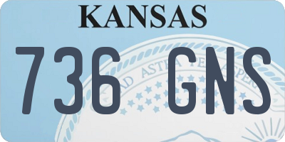KS license plate 736GNS