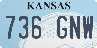KS license plate 736GNW