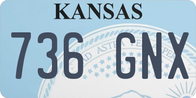 KS license plate 736GNX