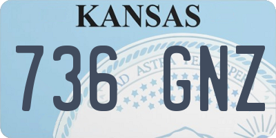 KS license plate 736GNZ