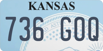 KS license plate 736GOQ
