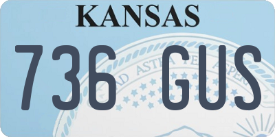 KS license plate 736GUS