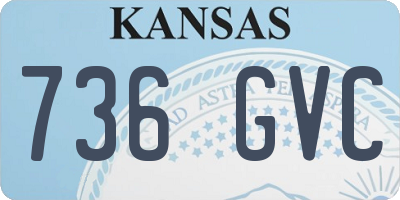 KS license plate 736GVC