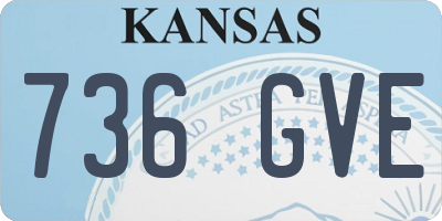 KS license plate 736GVE