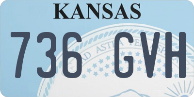 KS license plate 736GVH