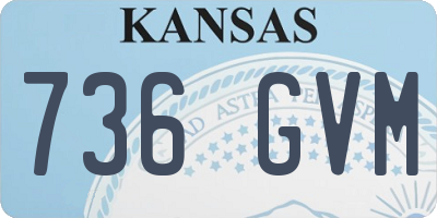 KS license plate 736GVM