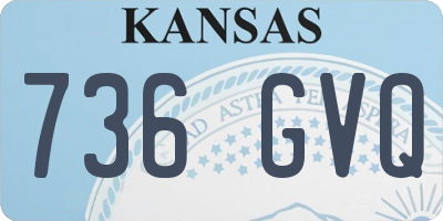 KS license plate 736GVQ