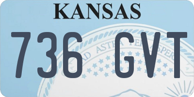 KS license plate 736GVT