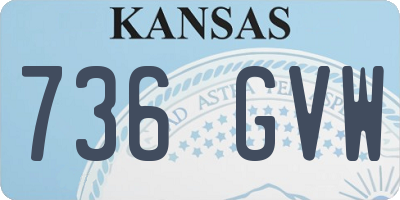 KS license plate 736GVW