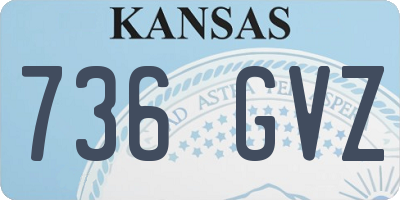 KS license plate 736GVZ