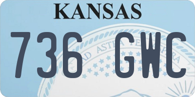 KS license plate 736GWC