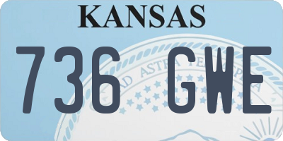 KS license plate 736GWE