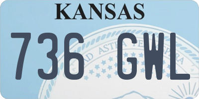 KS license plate 736GWL