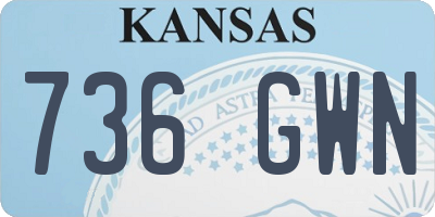 KS license plate 736GWN