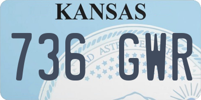 KS license plate 736GWR