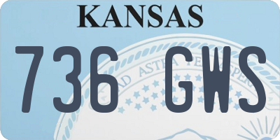 KS license plate 736GWS