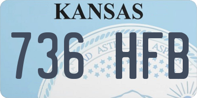 KS license plate 736HFB
