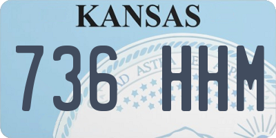 KS license plate 736HHM