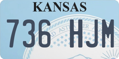 KS license plate 736HJM