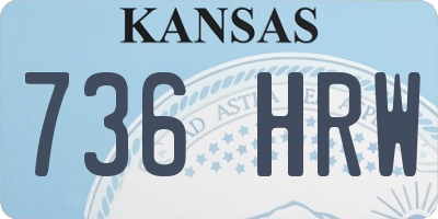 KS license plate 736HRW