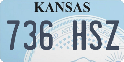 KS license plate 736HSZ